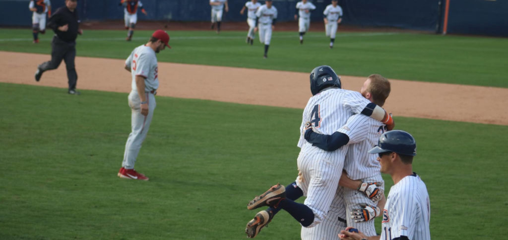 Celebration walk off Stanford