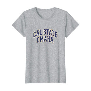 Womens Cal State Omaha heather gray shirt