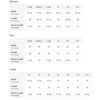 Shirt sizing chart